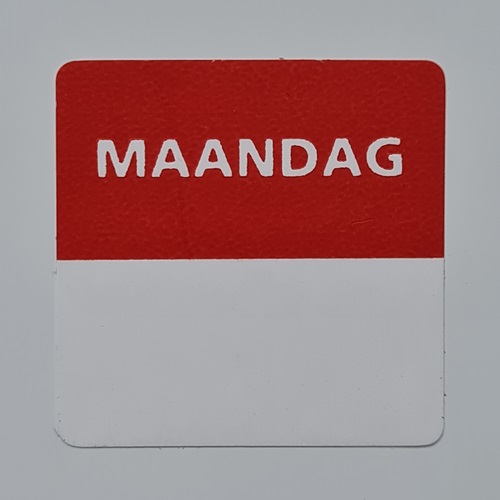 Daglabel - etiketten voor voedsel